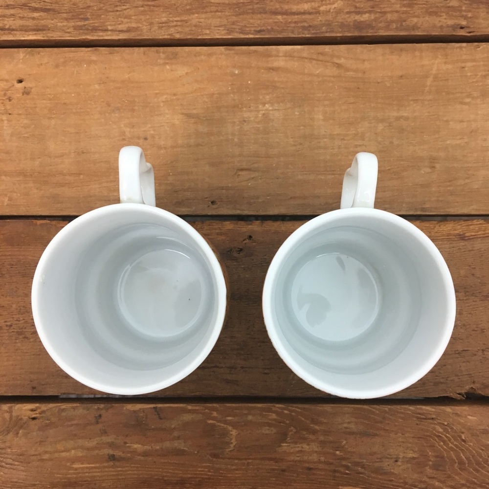 VTG 60's Daisy Stacking Coffee Mugs - Picture 4 of 8